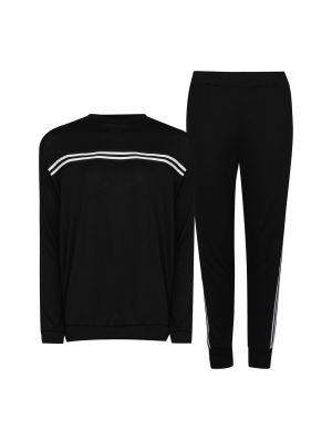 Pruhované sportovní kalhoty Miso černé