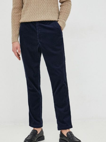 Polo Ralph Lauren kordbársony nadrág férfi, sötétkék, egyenes