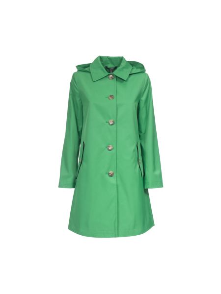 Płaszcz z kapturem Ralph Lauren zielony