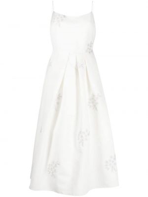 Φλοράλ κοκτέιλ φόρεμα Sachin & Babi λευκό