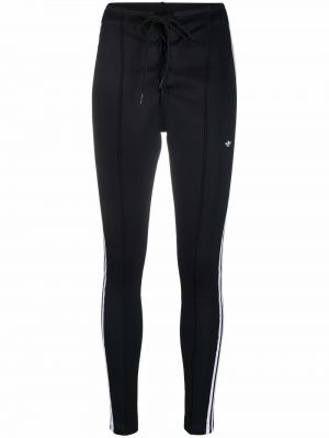 Pantalones de chándal de cintura alta Adidas negro