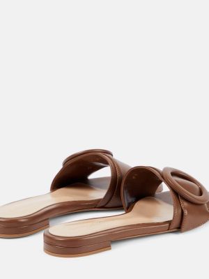 Sandalias de cuero Gianvito Rossi marrón