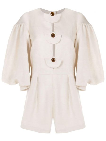 Robe avec applique Adriana Degreas beige