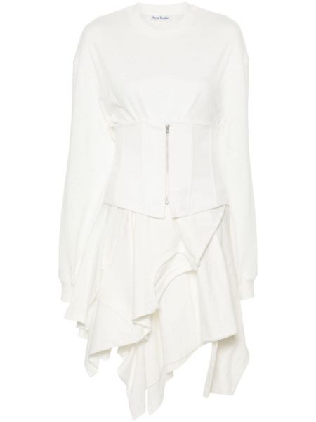 Asimetrična mini haljina Acne Studios bijela