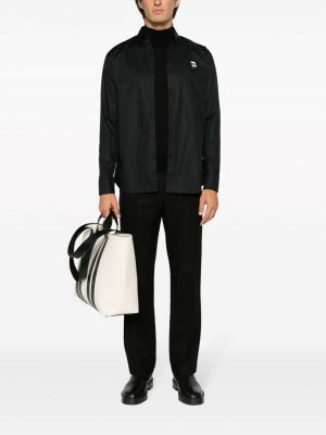 Péřová košile Karl Lagerfeld černá