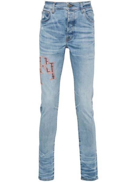 Skinny jeans mit stickerei Amiri