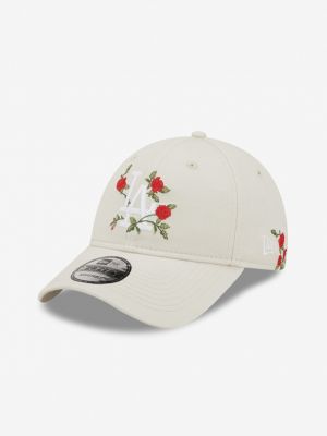 Șapcă cu model floral New Era alb
