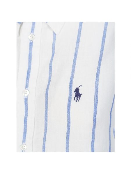 Camisa con botones de lino Ralph Lauren blanco