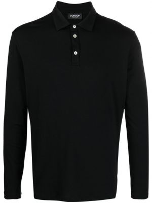 Vilnonis polo marškinėliai Dondup juoda