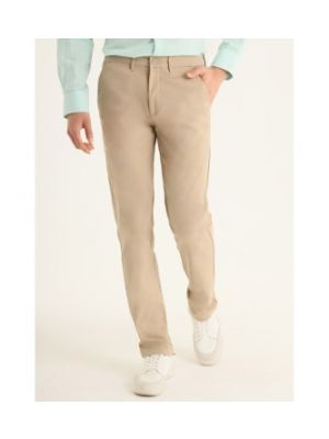 Pantalon chino en coton avec poches classique Lois Jeans beige