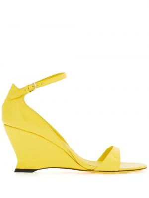 Kožené sandály Ferragamo žluté