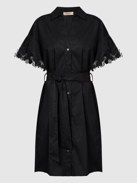 Мереживна сукня-сорочка Twinset чорна