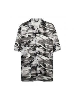 Hemd mit print mit camouflage-print Balenciaga grau