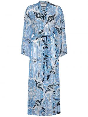 Svilena haljina s printom Philipp Plein