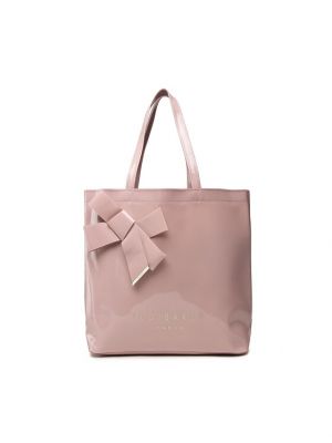 Τσάντα shopper Ted Baker ροζ
