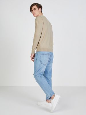 Melegítő felső Calvin Klein Jeans bézs