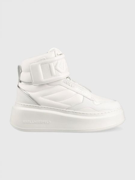 Bőr sneakers Karl Lagerfeld - fehér
