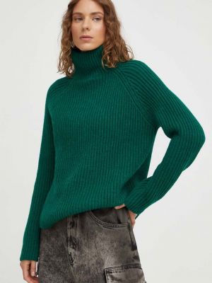 Sweter wełniany Drykorn zielony