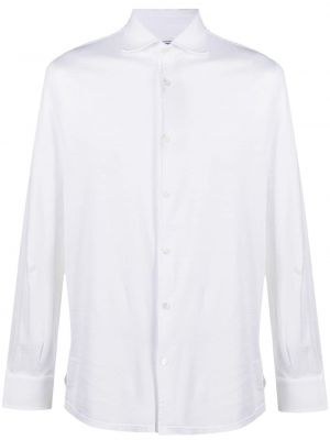Πουπουλένιο πουκάμισο με κουμπιά Fedeli λευκό
