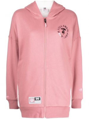 Hoodie con stampa Aape By *a Bathing Ape® rosa