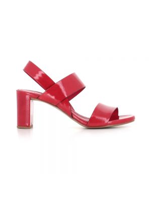 Lakierowane sandały Del Carlo czerwone