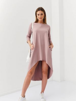 Asimetriska oversize kleita Fasardi rozā