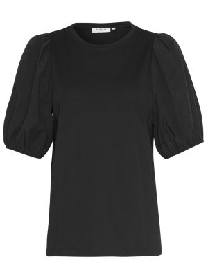 Priliehavé tričko Moss Copenhagen čierna