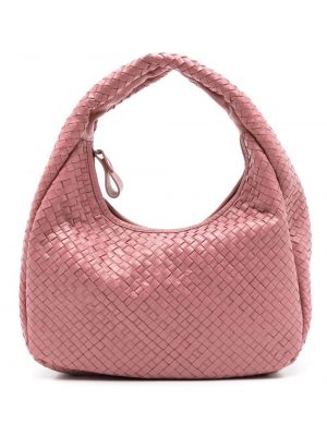 Pletená nákupná taška Sarah Chofakian ružová
