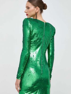 Mini šaty Bardot zelené