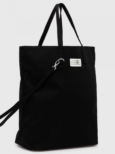 Τσάντα shopper Mm6 Maison Margiela μαύρο