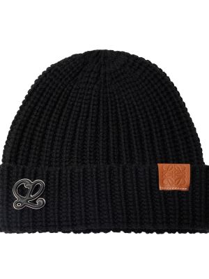 Вълнена шапка Loewe черно