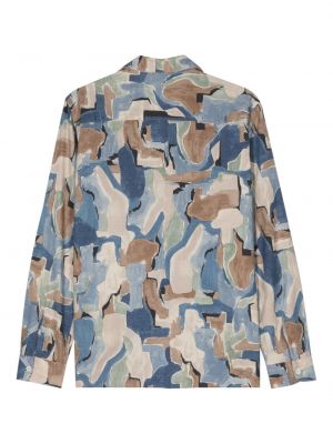 Chemise à imprimé à imprimé camouflage Altea bleu