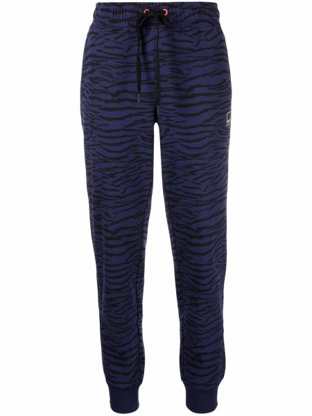 Pantalones de chándal slim fit con estampado zebra Dkny