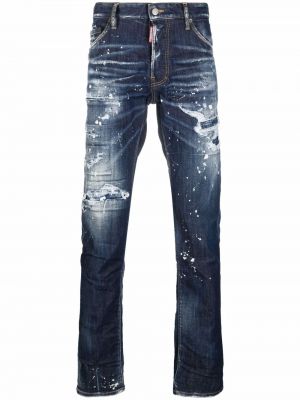 Skinny fit-jeans Dsquared2 blå