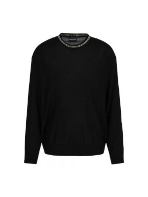 Sweter z długim rękawem Emporio Armani Ea7 czarny
