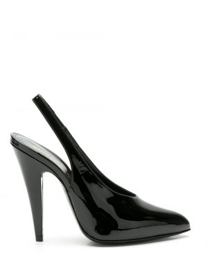 Pumpar med remmar med slingback Saint Laurent svart