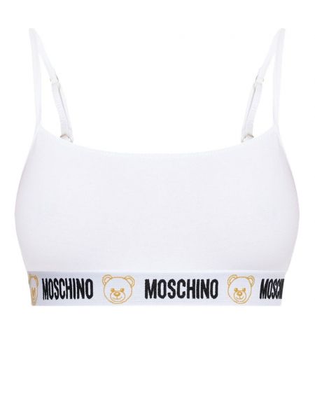 Bandeau-rintaliivit Moschino valkoinen