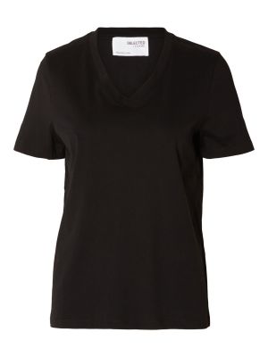 T-shirt Selected Femme nero