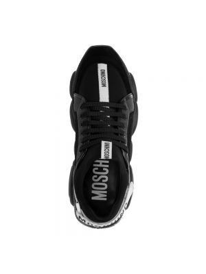 Sneakersy sznurowane Moschino czarne