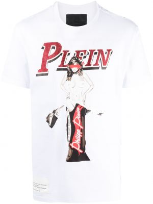 Camiseta con estampado Philipp Plein blanco