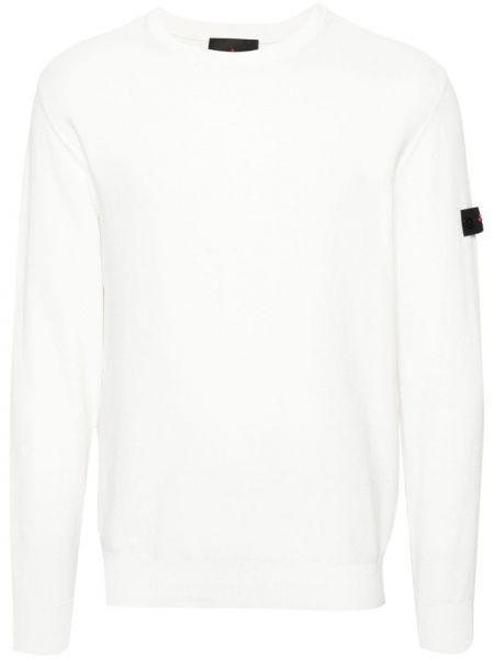 Памучен пуловер Peuterey бяло