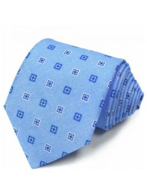 Клетчатый галстук Krizia голубой
