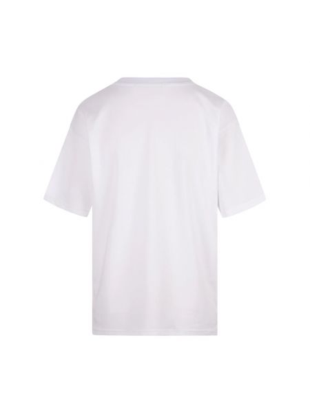 Camiseta de algodón de cuello redondo Alessandro Enriquez blanco