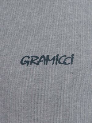 Bavlněné tričko s potiskem Gramicci šedé