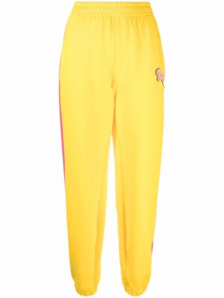 Pantalones de chándal con bordado Styland amarillo