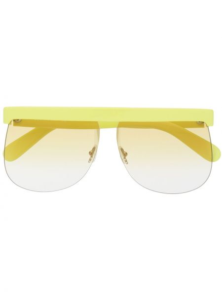 Gafas de sol oversized Courrèges Eyewear amarillo