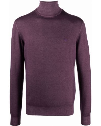 Jersey de cuello vuelto de tela jersey Etro violeta