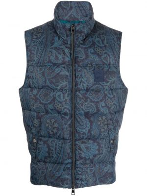 Paisley-muster vest Etro sinine