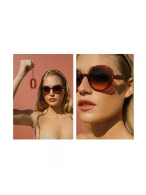 Okulary przeciwsłoneczne Caroline Abram brązowe