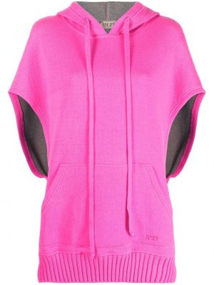 Strikket kort genser N°21 rosa